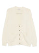 Moncler Natural Virgin Wool Cashmere Cardigan