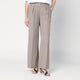 Calvin Klein Ash Grey Trousers In Linen Blend