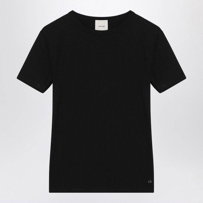 Calvin Klein Black Ribbed T-Shirt