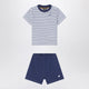 K-Way Two-Piece Blue Striped Cotton Outfit