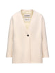 Moncler Francium White Virgin Wool Viscose Blazer