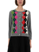 Ganni Check Cardigan