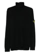 Stone Island Ribbed Wool Turtleneck Sweater