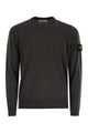 Stone Island Crew Neck Sweater With Compass Badge