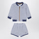 K-Way Sponge Outfit White/Cobalt Blue Striped