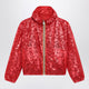 K-Way Red Laurette Jacket With Laminated Print