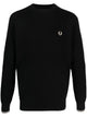 Fred Perry Logo Cotton Crewneck Jumper