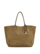 Hogan Suede Tote Magnetic Closure