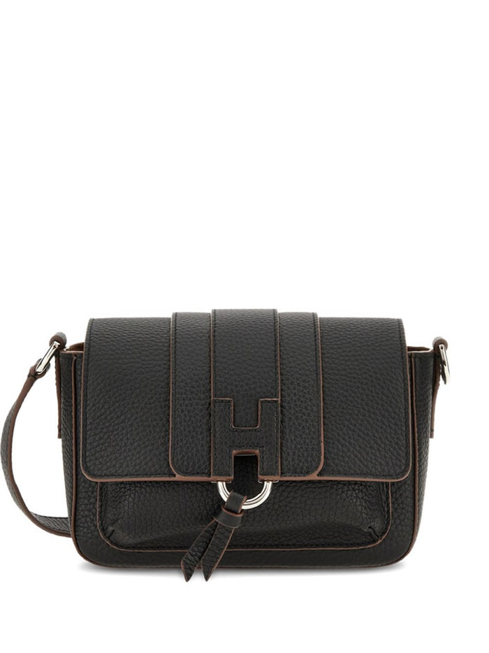 Hogan Trendy Leather Flap Bag