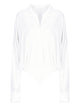 Norma Kamali Oversized Shirt Bodysuit