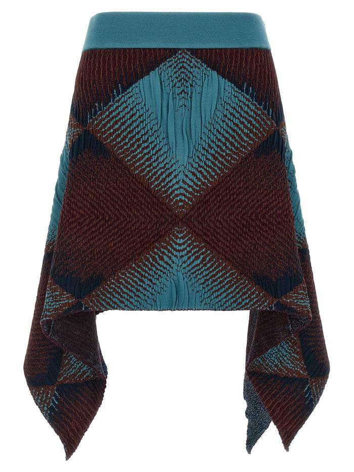 Kiko Kostadinov 'Ikat Argyle' Skirt