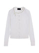 Simone Rocha "Classic Merino" Silk Cardigan With Embroidered