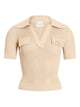 Patou Embroidered Knitted Cotton Polo Shirt