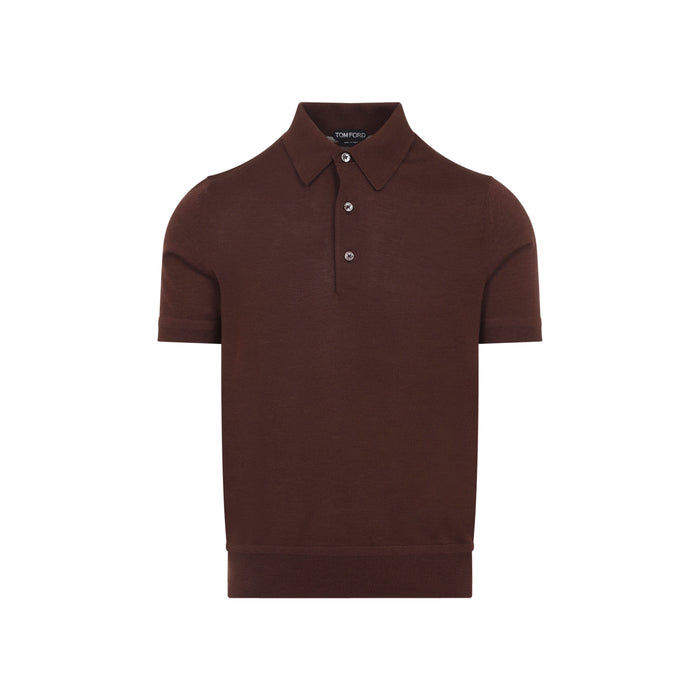 Tom Ford Cocoa Brown Cashmere Polo