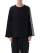Y-3 Y-3 Raw Edge Long Sleeve Black T-Shirt