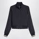 Adidas By Wales Bonner Y-3 Black Zip-Up Sweatshirt In Plain Knit