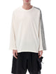 Y-3 Y-3 Raw Edge Long Sleeve White T-Shirt