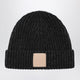 Loewe Black Ribbed Cashmere Beanie