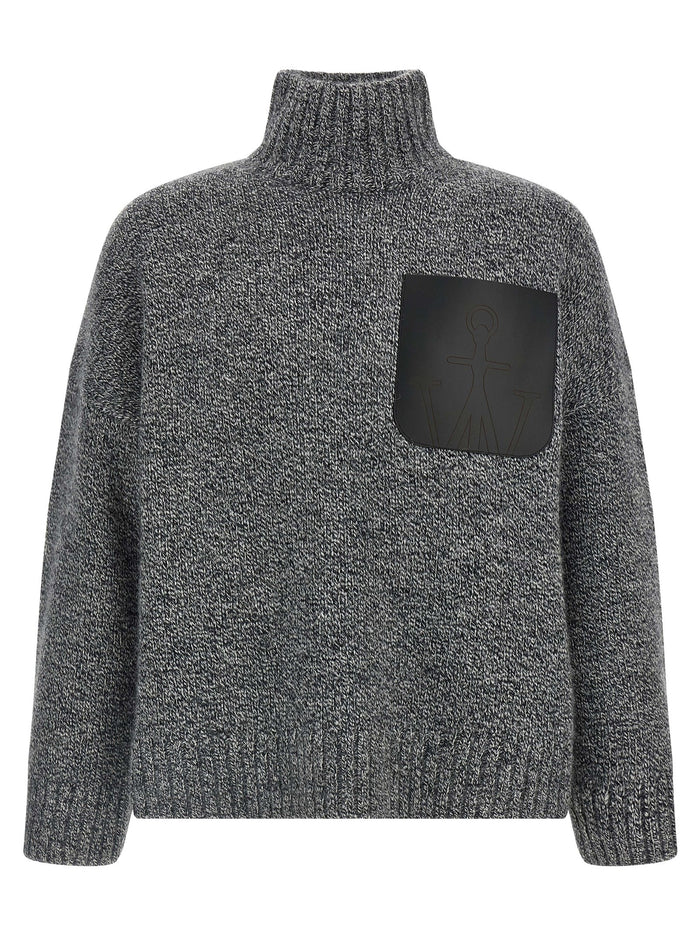 J.w.anderson 'Leather Patch Pocket' Sweater