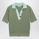 Jw Anderson Waffle-Knit Short-Sleeve Polo Shirt