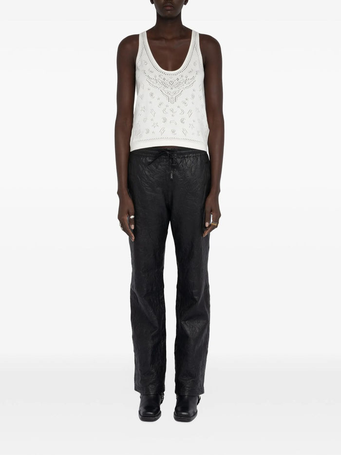Zadig&Voltaire Natural Top Jossy Natural Dib Perforated