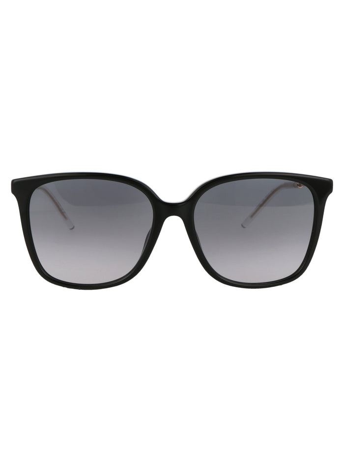 Kenzo Shiny Black Acetate Sunglasses