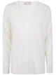 Drumohr Long Sleeve V-Neck Extrafine Sweater