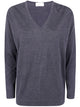 Drumohr Long Sleeve V-Neck Extrafine Sweater