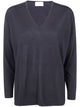 Drumohr Long Sleeve V-Neck Extrafine Sweater