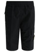 Stone Island Kids Blue Cotton Shorts
