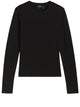 Theory Black Pima Cotton Sweater