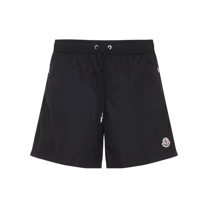 Moncler Logo Patch Swim Shorts