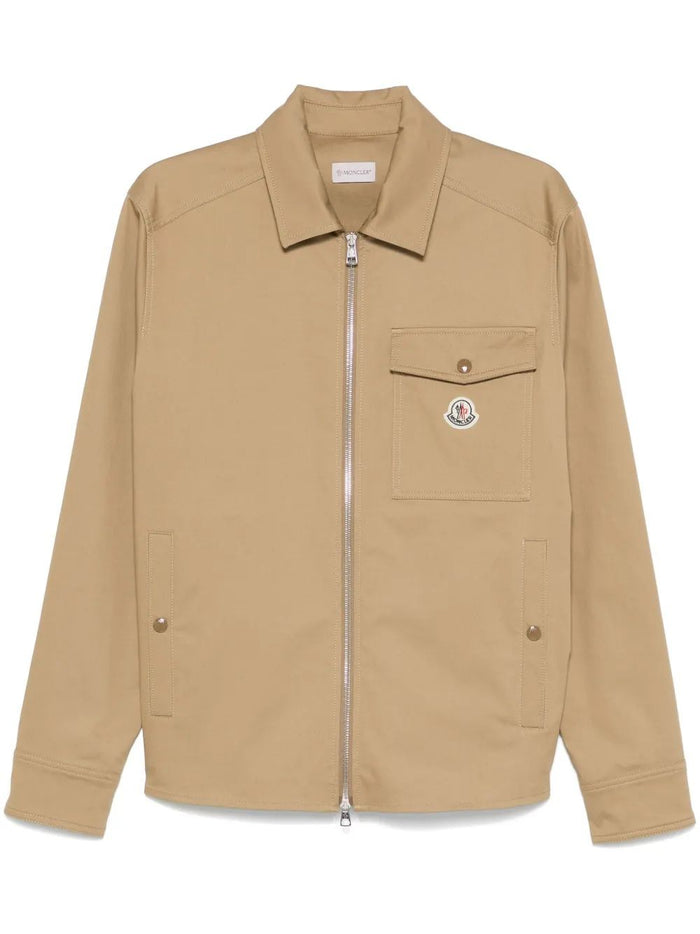 Moncler Cotton Blend Gabardine Shirt Jacket