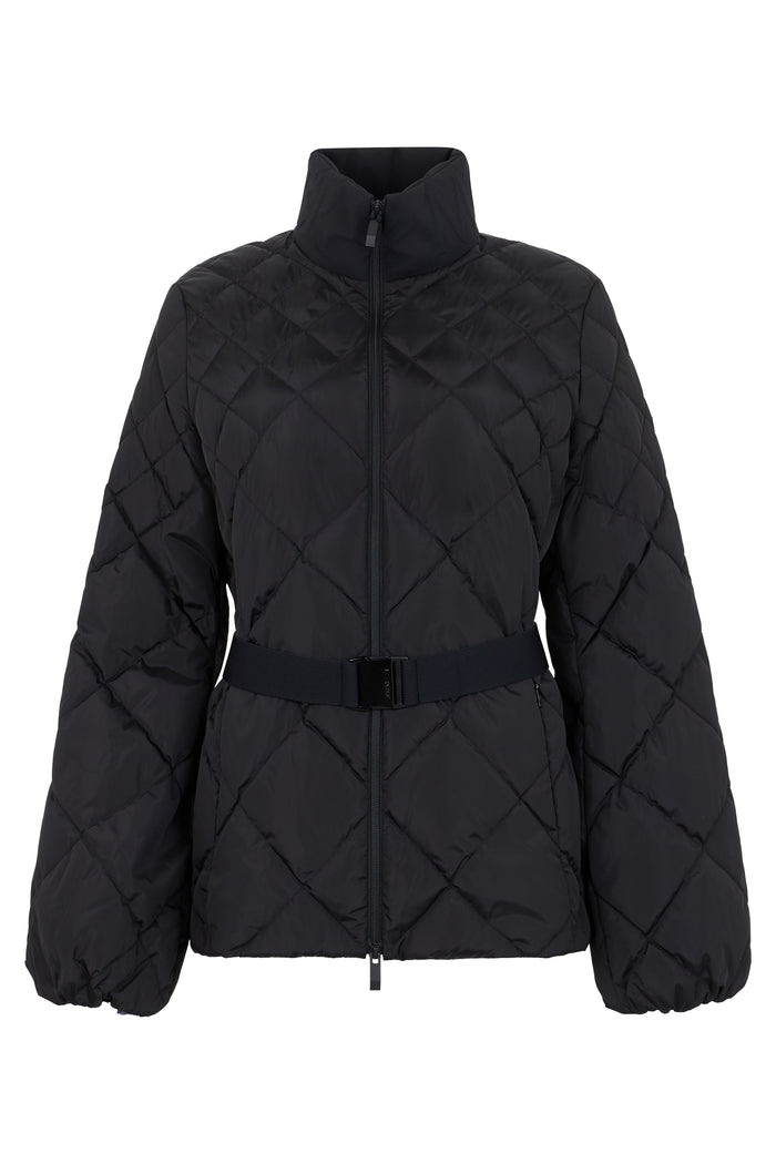 Moncler Quilted Jacket With Belt