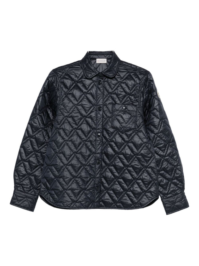 Moncler Quilted Navy Overshirt