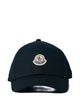 Moncler Gabardine Baseball Cap With Logo Patch