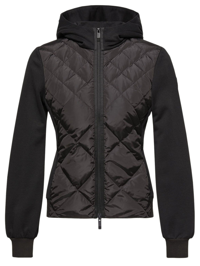 Moncler Black Polyamide Zip Up Cardigan