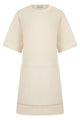 Moncler Mini Dress T-Shirt In Mixed Cotton