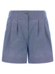 Moncler Grenoble Chambray Cotton Shorts