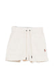 Moncler Grenoble Cream White Shorts