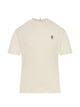 Moncler Grenoble Natural Mc T-Shirt With Logo Patch