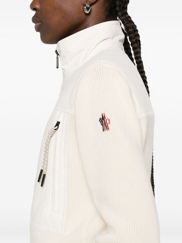 Moncler Grenoble Natural Combi Knit Sport Jacket