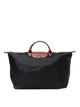 Longchamp Black Travel Bag Le Pliage Original L