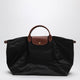 Longchamp Black Travel Bag Le Pliage Original L