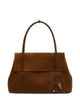 Tom Ford Suede Calf Smooth Calf Large Shoulder Bag