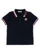Moncler Enfant Tricolor Trim Polo Shirt
