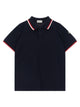 Moncler Enfant Tricolor Polo Shirt