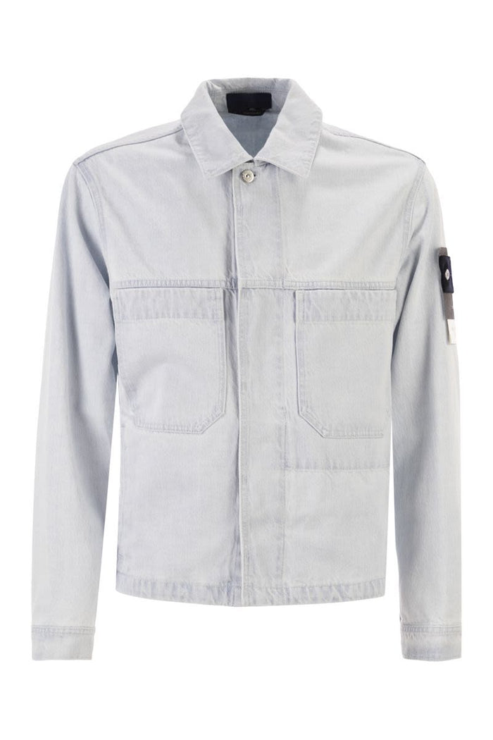 Stone Island 4100006 Denim Shirt