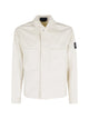 Stone Island Ivory Cotton Biker Jacket