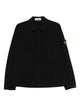Stone Island Logo-Patch Cotton-Twill Shirt Jacket